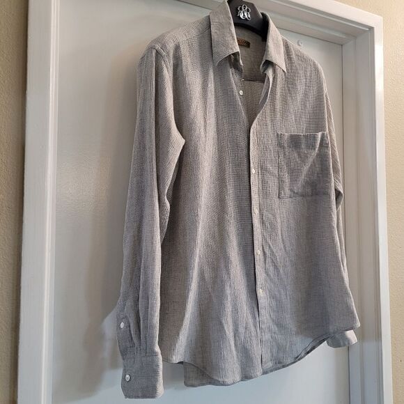 Donna Karan Signature Gold Label Men’s Dress Shirt. 15 1/2- 34/35 Color is Straw - Picture 3 of 6